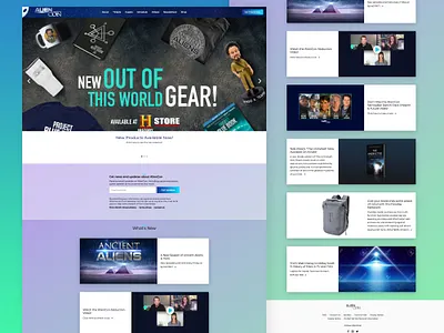 The AlienCon - Website Home page branding design graphic design typography ui ux web website