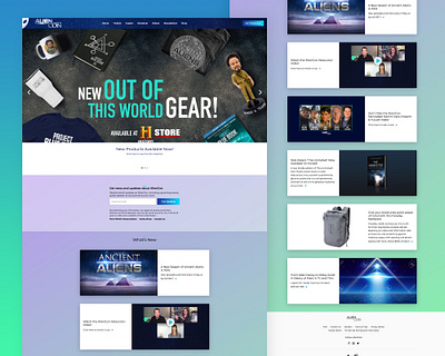 The AlienCon - Website Home page branding design graphic design typography ui ux web website