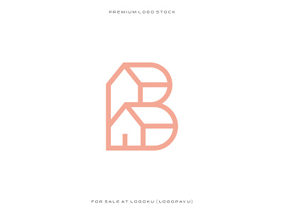 Letter B House Logo 3d animation app art branding design graphic design illustration logo ui
