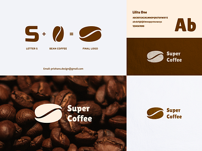 Coffee Logo with Letter S brand branding cofee and letter s logo coffee coffee logo color design illustration letter s logo logo prio hans s typography vector