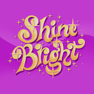Shine Bright 3d branding design graphic design illustration letter logo typography