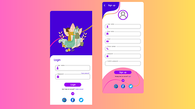 Login/Signup page creative login newdesign singup tailoring ui uidesign uxdesign