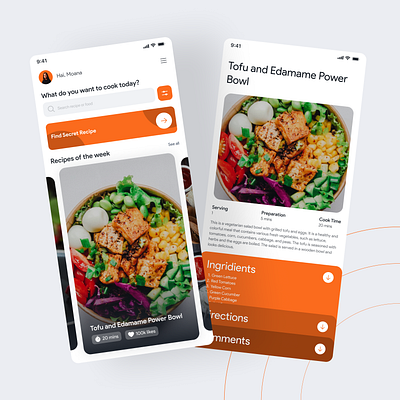 Food Recipe Mobile App design figma food mobile app recipe ui uiux user interface