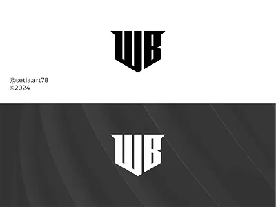 Letter WB Monogram Logo abstract brand branding concept logo design elegant graphic design identity illustration letter wb lettering logo logomarca logomark mark monogram symbol typography vector wb
