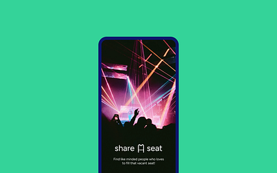 share a seat! app app design branding design event event app figma product design share sharing sharing app ticket ticket app ui ui design ux