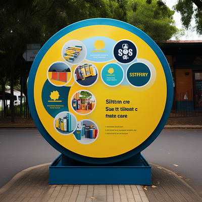 Public Recycling Station Signage Design graphic design infographics skipbins
