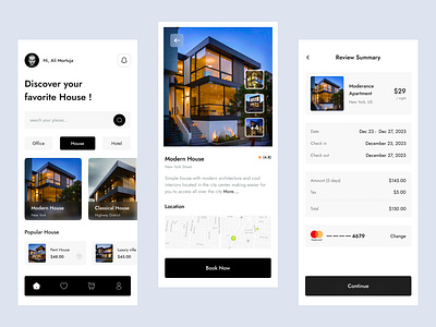 House Rental App Design homerent houserentdesign propertyrentalui realstateapp rentappui uiuxrentalapp