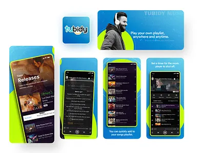 Music Ads Banner promotion design app banner freelance music promotion ui ux