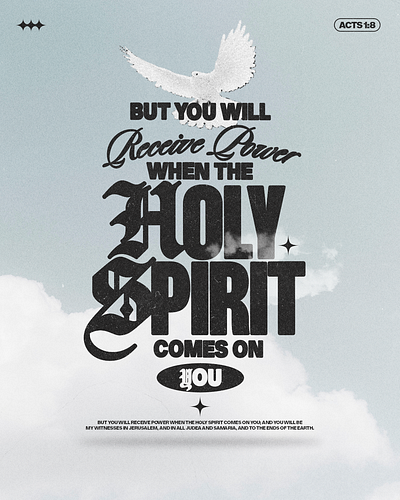 Holy Spirit | Christian Poster creative