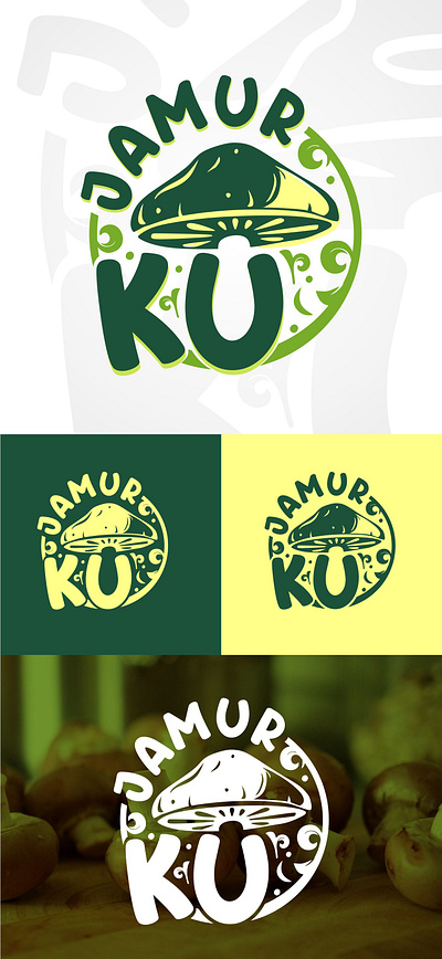 logo jamur Khoiru Ummah branding business design graphic design icon illustration logo minimal ui vector