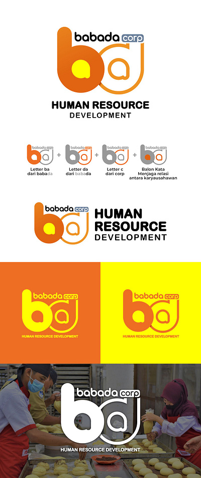 Logo Human Resource Development babada corp branding business design graphic design icon illustration logo minimal ui vector