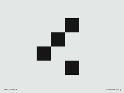 4 Pixels 4 branding design identity logo mark minimal modern monogram number pixels samadaraginige simple