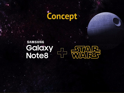Concept Ad Visuals for Galaxy Note 8 (2017) ad ad visuals galaxy phone samsung star wars