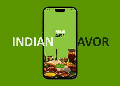 INDIAN SAVOR The Traditional World graphic design ui