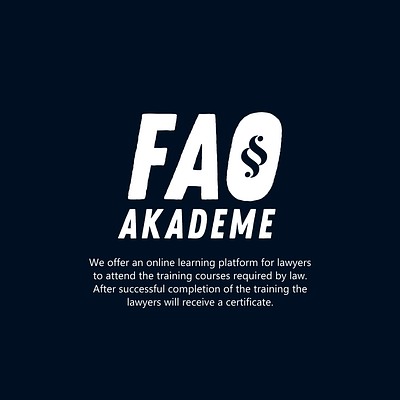 logo FAO Akademe branding business design graphic design icon illustration logo minimal ui vector