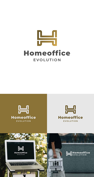 Logo Home office Evolution branding business design graphic design icon illustration logo minimal ui vector