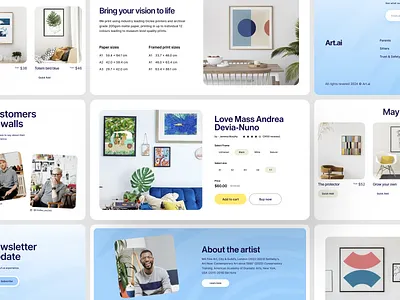 Artwork Website Design art artwork design e commerce ecommerce ecommerce landing page ecommerce website homepage landing page marketplace online store product shopping ui user experience user interface web web design webdesign website