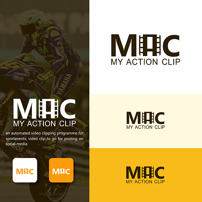 logo MAC (My Action Clip) branding business design graphic design icon illustration logo minimal ui vector