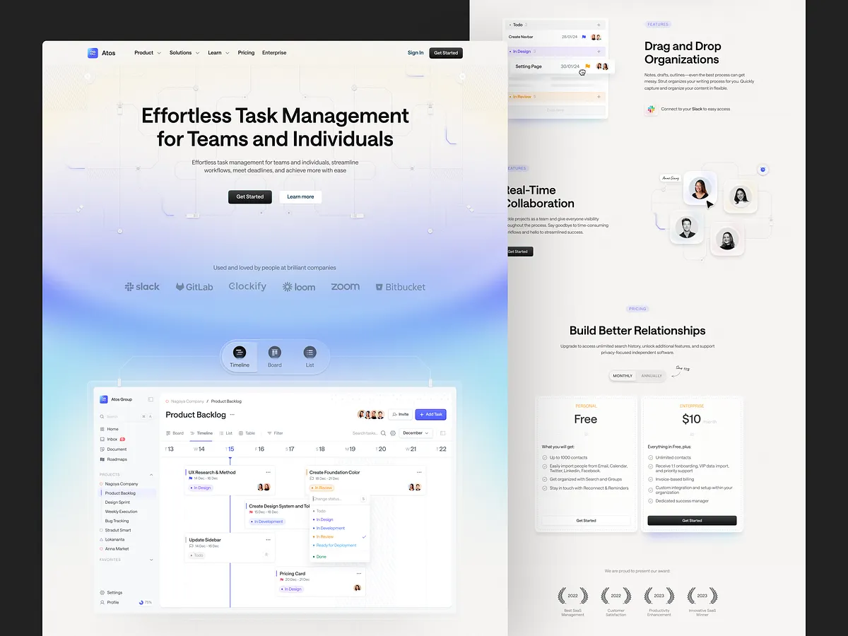 Browse thousands of Task Management Website images for design ...