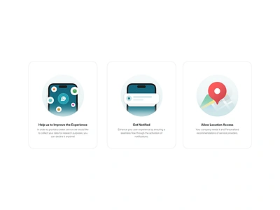 Permission Illustrations feedback illustration ios location notifications permission