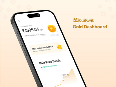 MobiKwik Gold Dashboard automatic payment autopay blue buygold dashboard figma figma design fintech mobikwik mobikwikapp sip ui user experience user interface ux