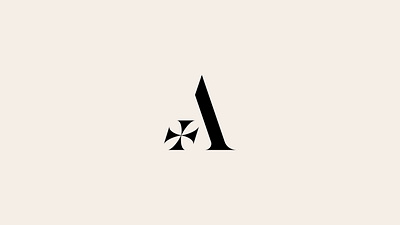 A logo a acute black branding cosmodrome art creative cross design graphic design illustration letter logo logofolio malina cosmica modern portfolio sale style vector