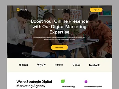Saas Digital Marketing Website agency business creative agency digital marketing landing page marketing marketing agency online marketing saas marketplace saas selling website services ui design