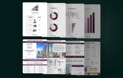 Design of commercial proposals chart commercial design documents dubai investment print real estate