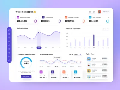 SaaS Dashboard Design 🔥 application design minimal product saas software template ui user interface ux visual design web design webapp