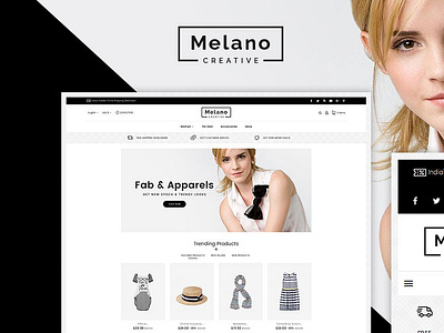 Melano Creative Fashion – eCommerce Responsive Theme ayurveda cosmetics design ecommerce fashion health illustration jewelry makeover opencart prestashop shopify templates templatetrip woocommerce wordpress