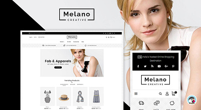 Melano Creative Fashion – eCommerce Responsive Theme ayurveda cosmetics design ecommerce fashion health illustration jewelry makeover opencart prestashop shopify templates templatetrip woocommerce wordpress