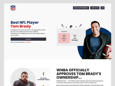 landing page footer home landing nfl slider