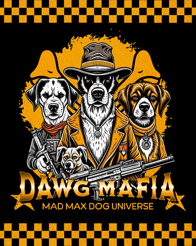 Dawg Mafia animal dog pet skull