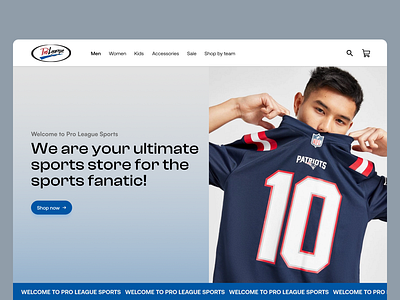 Sports Store Website design ecommerce landing page shopify store ui ux website