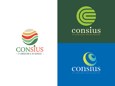 Logo: Consius branding graphic design illustration logo typography vector