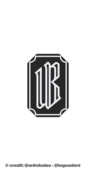 Lettering Ub Bu U B Monogram Typography Logo 3d animation branding design graphic design illustration logo logo design logo designer logoadoni logodesign minimalist logo minimalist logo design motion graphics ui