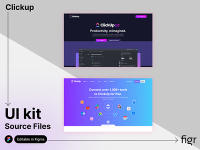 Make Clickup UI your own android app design app ui branding clickup design figma free graphic design ios kit mobile app mockup template ui ui kit ui ux web design website website ui