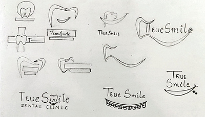 Logo design for dental clinic branding clinic dental dentist design doctor drawing graphic design logo smile teeth truesmile ui