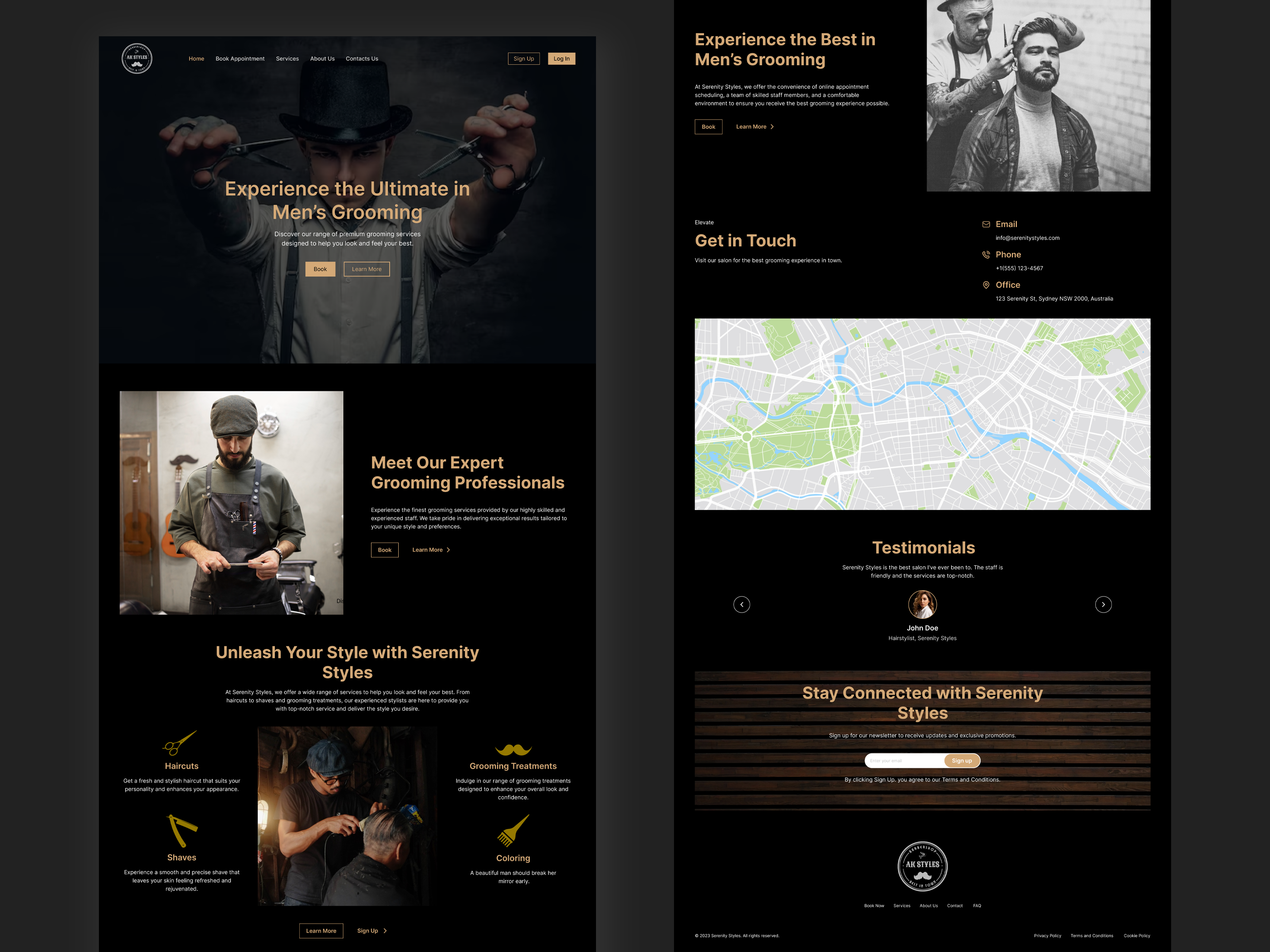 Barbershop barber barbershop beauty salon design dribbble short e commerce hair hair salon near me haircut hairdresser landing page salon salon website design skincare spa ui ux web webdesign website