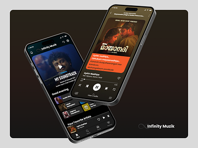 Infinity Muzik ui design