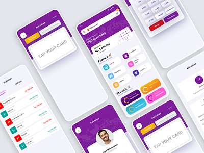 PSP Merchant App Interface branding canteen edc finance fintech merchant mobile motion graphics payment ui user interface
