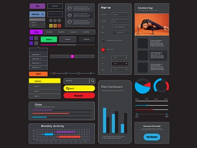 UI UX ELEMENTS design designing elements graphic design ill illustrator mockup ui ui ux kit ux