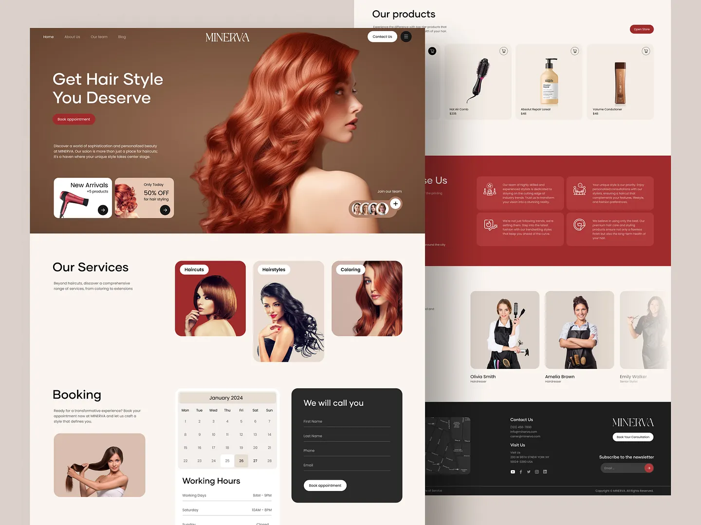 Stunning Beauty Salon Website Design for Modern Aesthetics