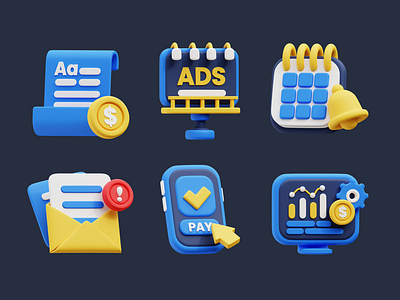 Social Media Marketing - 3D Icon 3d ads branding content dashboard engagement hashtag icon illustration mail marketing message product seo social media