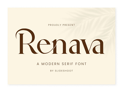 Renava Serif Font design fashion font ligature lowercase modern regular serif typeface typography uppercase