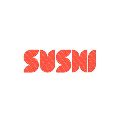 SUSHI brandidentity branding design logo logodesign logodesigner logotype typography