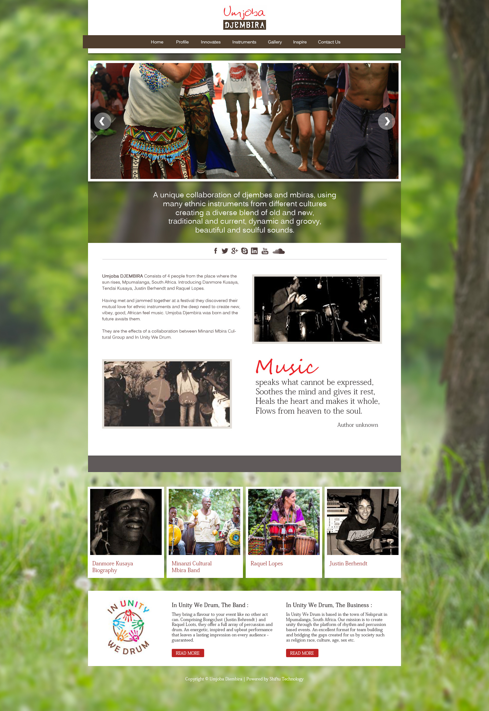 Umjoba branding ui website