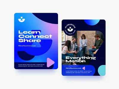 Visual Identity - F9 Collective arun kurian branding curious kurian identity design logo logo design logo designer minimal motion visual identity