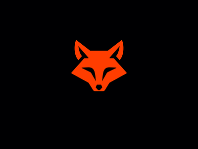 fox logo animal branding clever fox geometry head logo logo designer logotype minimal modern negative space power smart strong