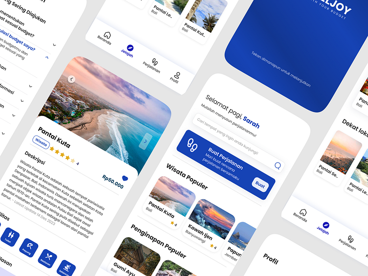 TravelJoy: Travel Planning App by Muhammad Ilham Yahya on Dribbble